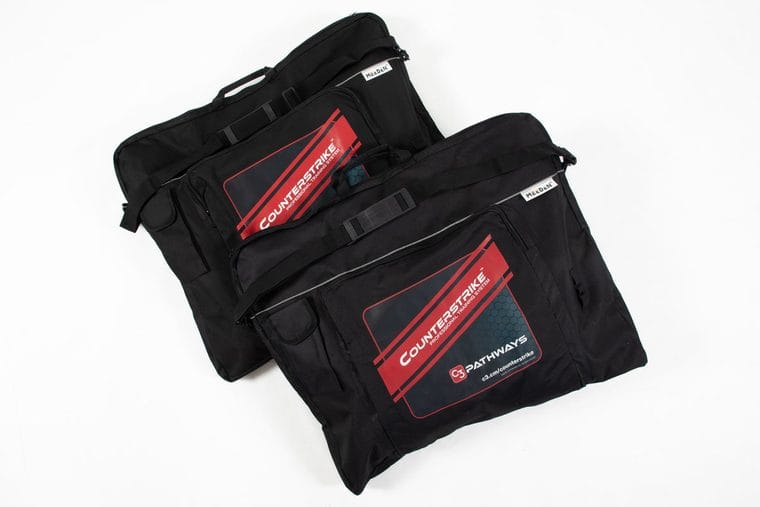 Two carrying cases, one per site, part of the Counterstrike CCA kit
