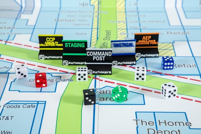 Command and staging on the map, part of the Counterstrike CCA kit